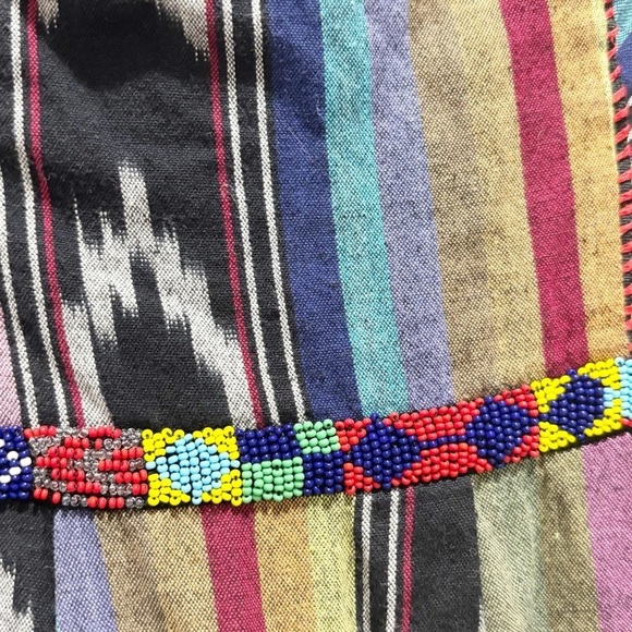 EDMÉ & ESYLLTE ANTHROPOLOGIE Women’s Strapless Beaded Waist PUEBLO Dress Size 4 - Picture 3 of 12